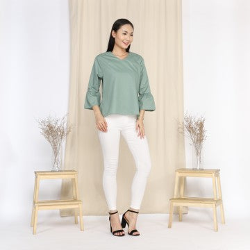 Baju Wanita Tisya Blouse - Mint