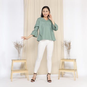 Baju Wanita Tisya Blouse - Mint