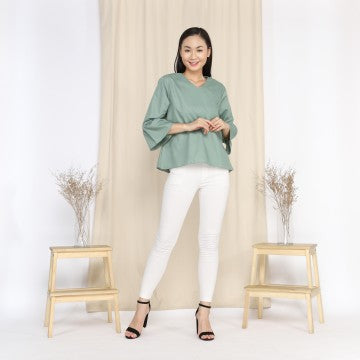 Baju Wanita Tisya Blouse - Mint