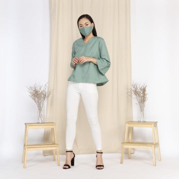 Baju Wanita Tisya Blouse - Mint