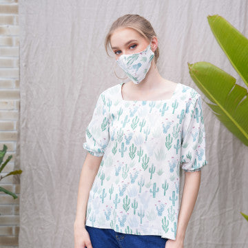 Baju Wanita Atuiti Blouse - Cactus