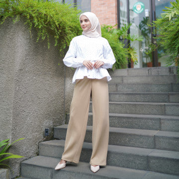 Baju Wanita Shamar Blouse - White Love