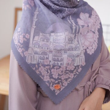 Hijab Wanita Marshavel Scarves - Turkey Series Grey