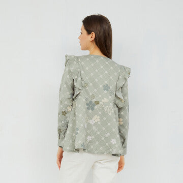 Baju Wanita MARSHAVEL Kanaya Blouse - Pistachio