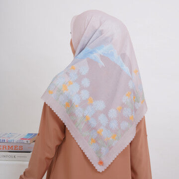 Hijab Wanita Marshavel Scarves - Megamendung Series Grey