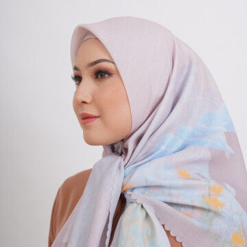 Hijab Wanita Marshavel Scarves - Megamendung Series Grey