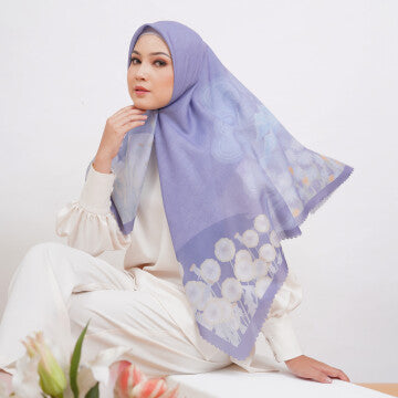 Hijab Wanita Marshavel Scarves - Megamendung Series Lilac